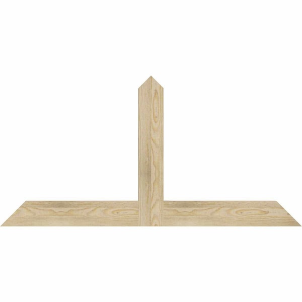 Ekena Millwork Portland Rough Sawn Timber Gable Bracket, Douglas Fir, 48"W x 24"H x 2"D x 4"F, 12/12 Pitch GBW048X24X0204POR00RDF - main